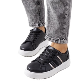 D/GMR Baskets noires sur la plateforme Goldsmi le noir