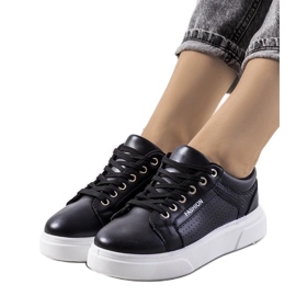 D/GMR Baskets noires sur semelle épaisse Louisiane