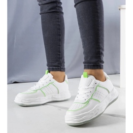 D/GMR Baskets blanches avec empiècements verts de Nettie