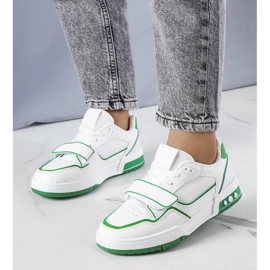 D/GMR Baskets vertes femme Kadie blanche D/GMR Baskets vertes femme Kadie blanche
