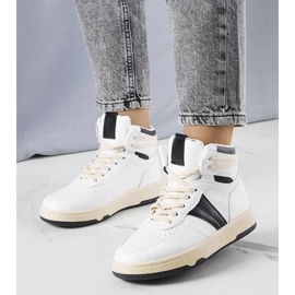 D/GMR Baskets montantes noires et blanches Robin D/GMR Baskets montantes noires et blanches Robin