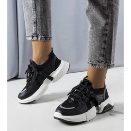 D/GMR Baskets chaussettes noires Peggy le noir