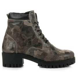 Vinceza Bottines à lacets avec protection vert