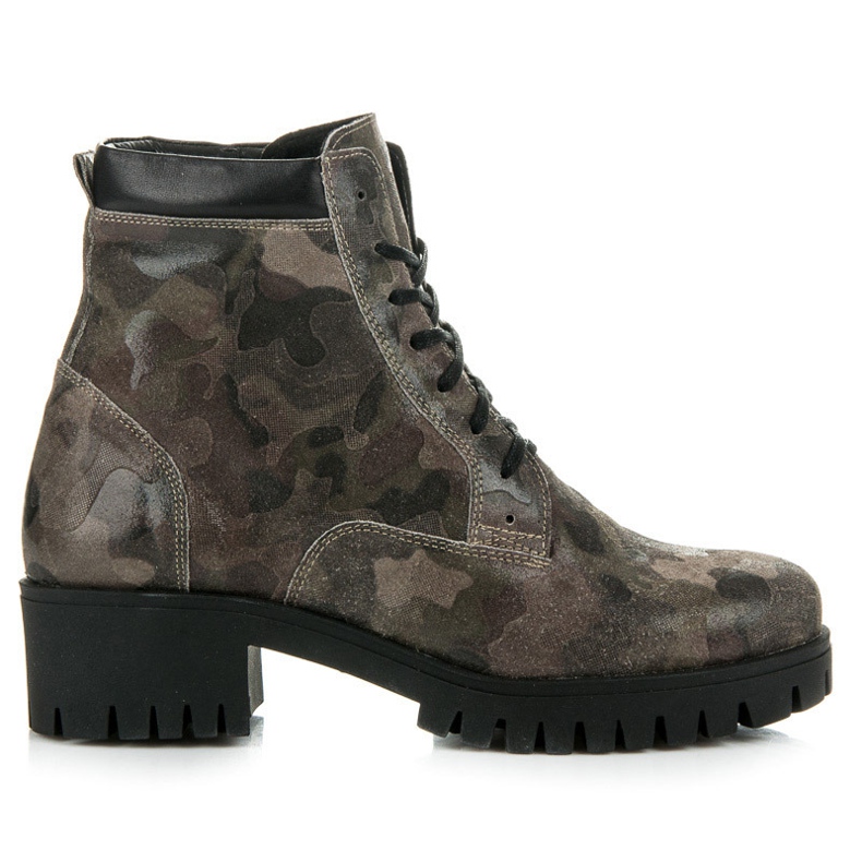 Vinceza Bottines à lacets avec protection vert