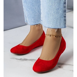 D/GMR Ballerines rouges à semelle compensée basse Sylvia D/GMR Ballerines rouges à semelle compensée basse Sylvia