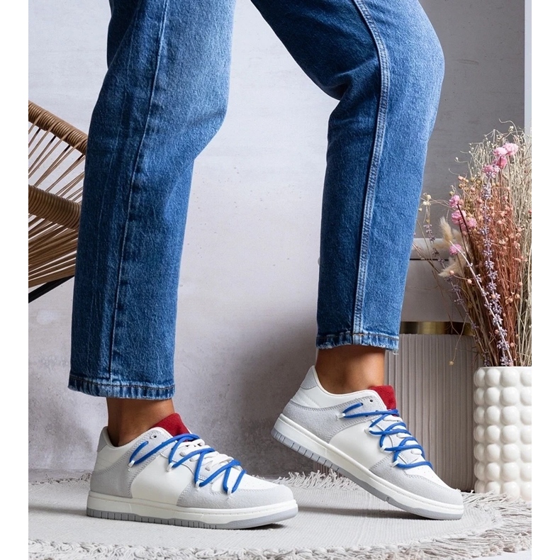 D/GMR Baskets grises baskets pour femmes, lacets Arcobaleno