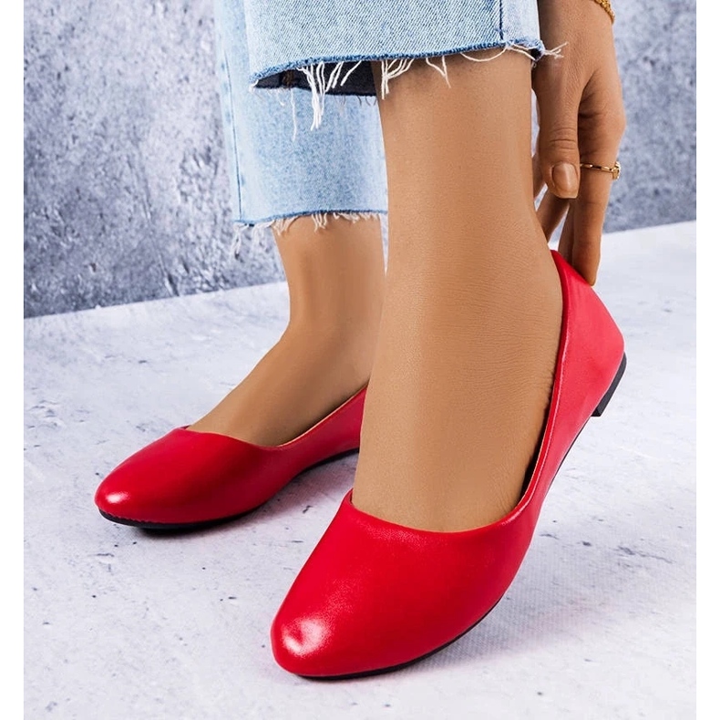 D/GMR Ballerines classiques rouges Narcisse