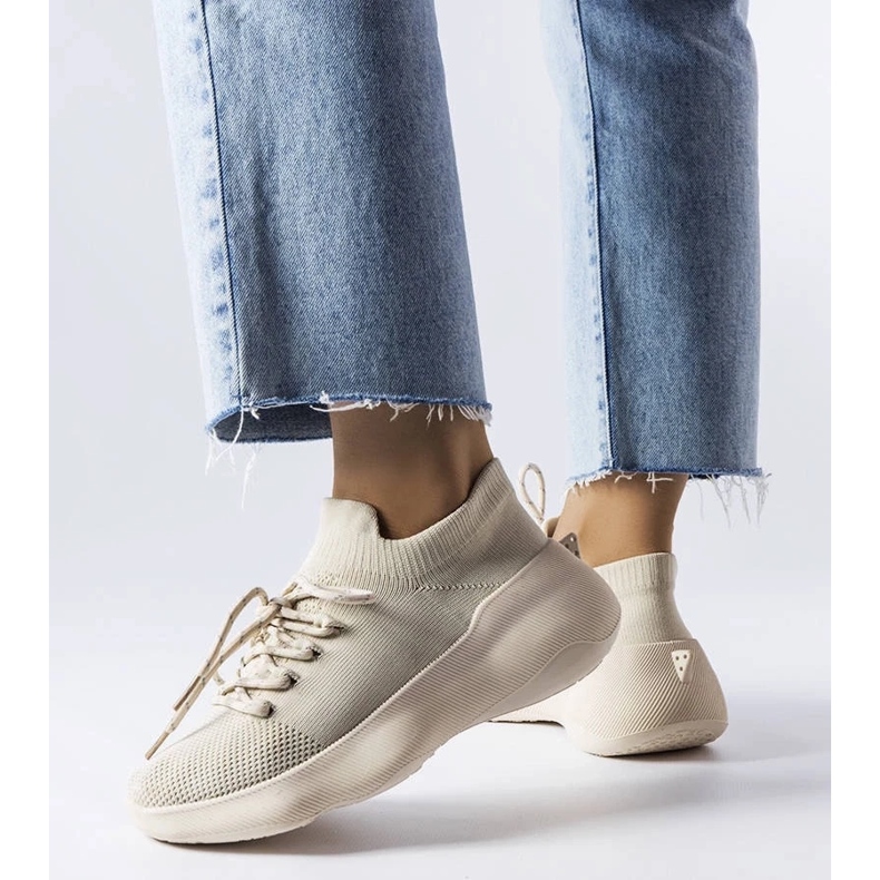 D/GMR Baskets Lavallée en tissu beige D/GMR Baskets Lavallée en tissu beige