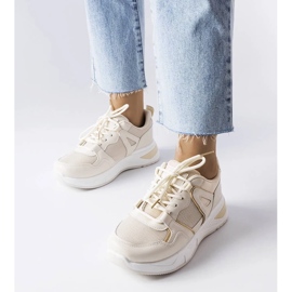 D/GMR Baskets multi-matières beiges Caya