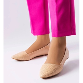 D/GMR Ballerines élégantes beiges de Riel D/GMR Ballerines élégantes beiges de Riel
