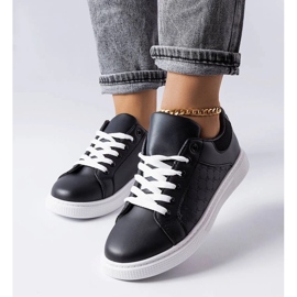 D/GMR Baskets noires embossées Dreux le noir