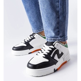 D/GMR Bottes noires et blanches avec une semelle plus épaisse de Harter