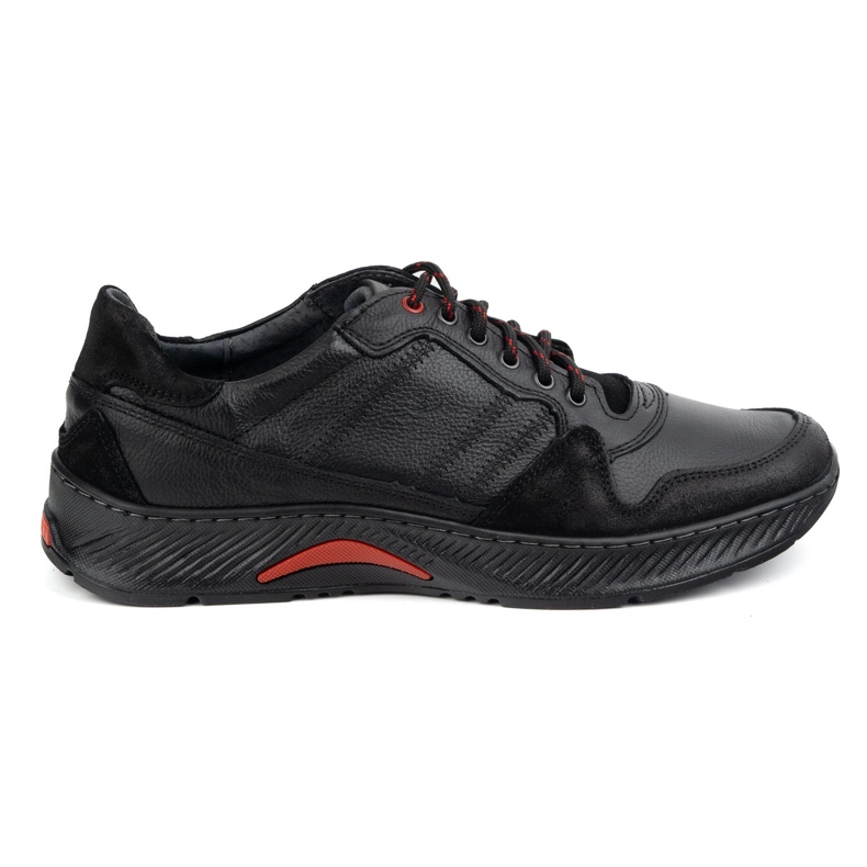 Olivier Chaussures en cuir masculin -up Sport Style 315GT FLOTER NOIR le noir