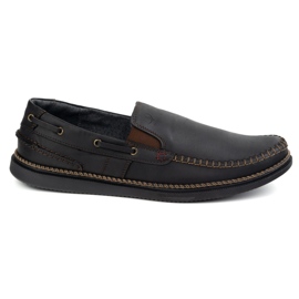 Olivier Bottes de mocassins masculines Insérer 314gt noir le noir