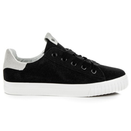 Ideal Shoes Chaussures de sport sur la plate-forme noir