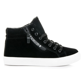 Ideal Shoes Baskets avec isolation le noir