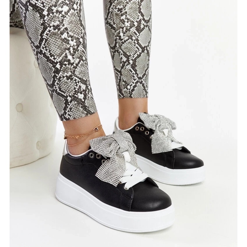 D/GMR Baskets noires sur plateforme haute Rensje