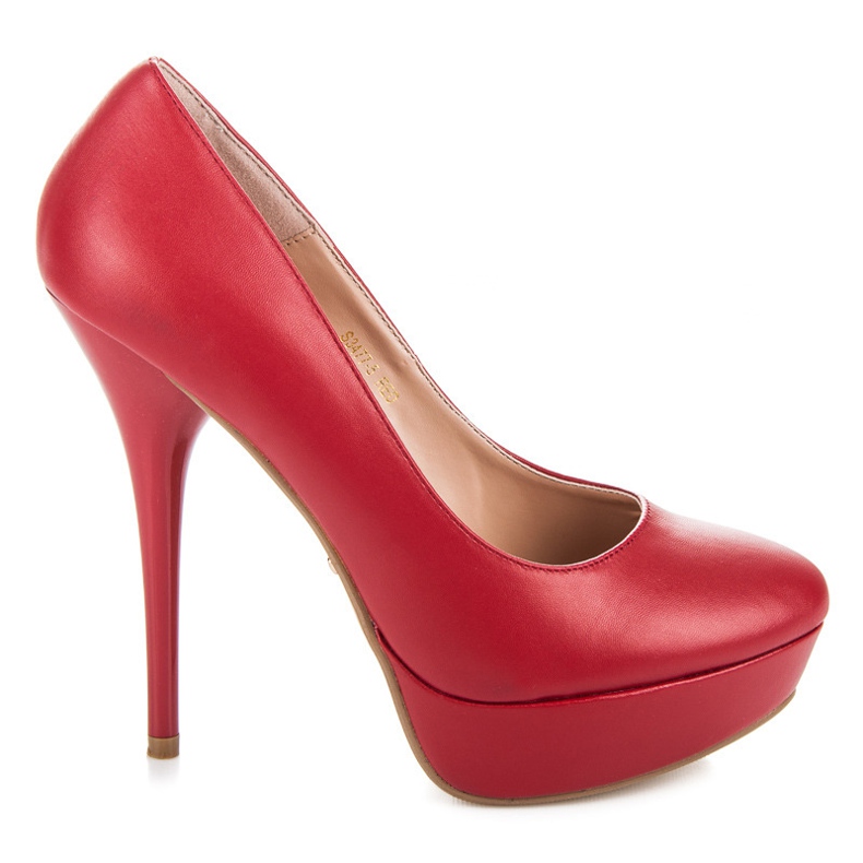 Ideal Shoes Escarpins classiques rouge
