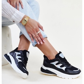 Baskets noires à semelle épaisse Matea