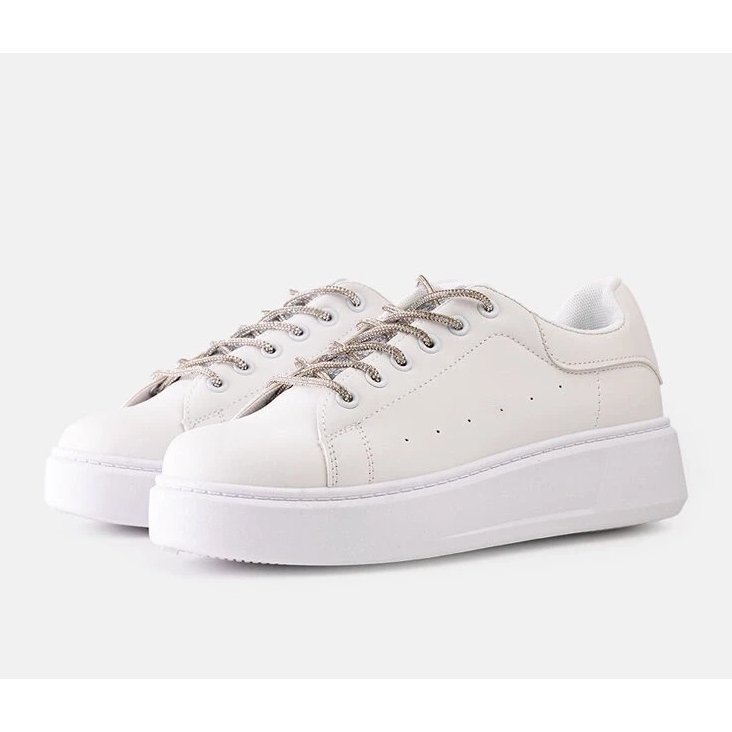 D/CEO Baskets blanches avec décoration Asmait accrocheuse