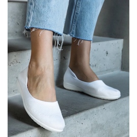 D/CEO Ballerines Provencher en tissu blanc blanche D/CEO Ballerines Provencher en tissu blanc blanche