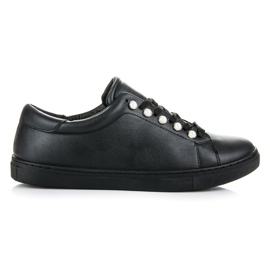 Cm Paris Baskets à perles noires
