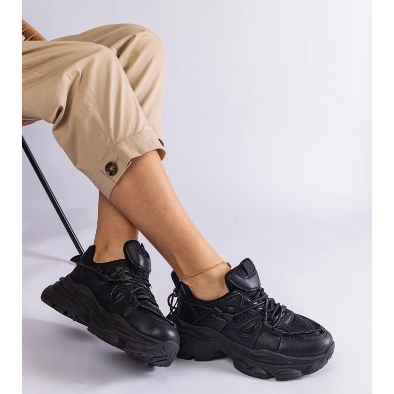 D/CEO Sneakers noirs Sports pour femmes Ivett le noir