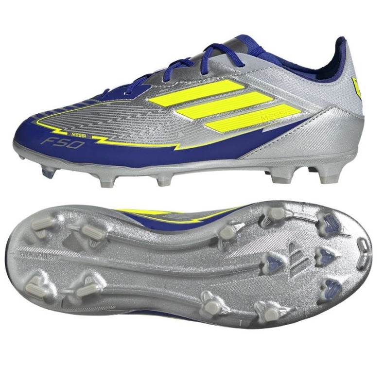 Adidas F50 Elite Messi FG IH0921 Chaussures en bleu argenté