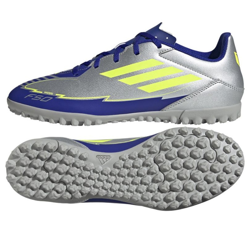 Adidas F50 Messi Club TF IH0917 Chaussures en argent Adidas F50 Messi Club TF IH0917 Chaussures en argent