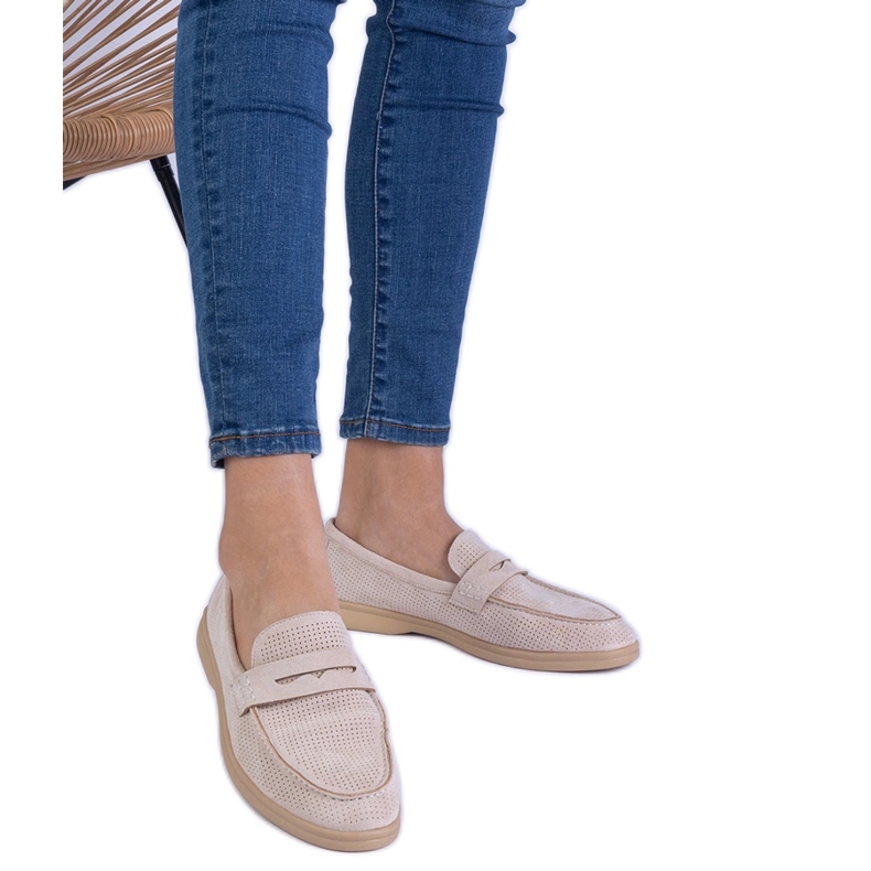 Muisseaux ouverts classiques beige d'Ekozamsz