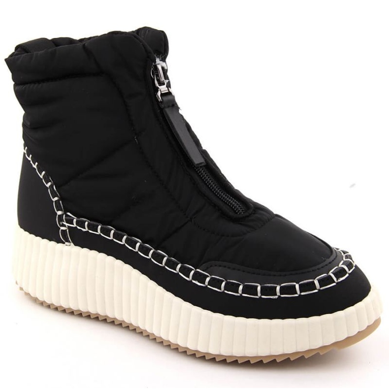 Bottes de neige pour femmes Potocki Z24-72300 noir le noir