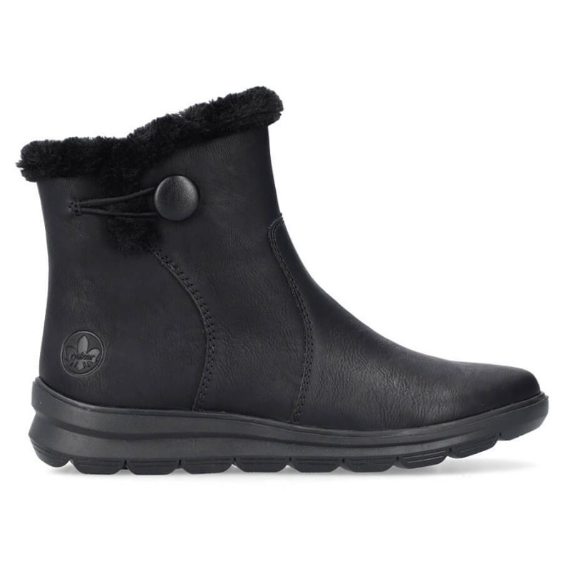 Bottes noires Rieker Z0080-00 pour femmes le noir