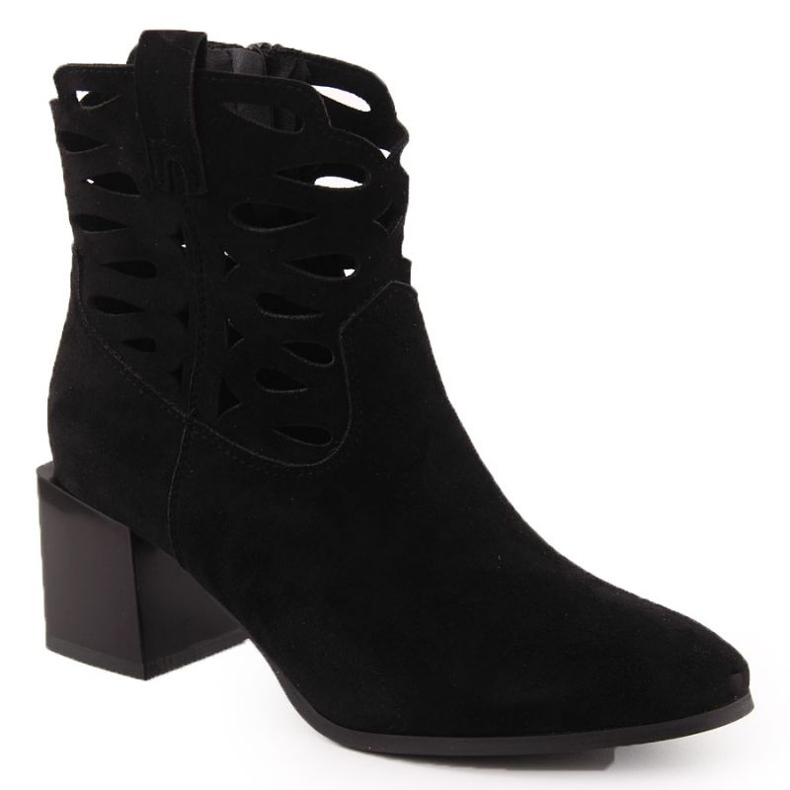 M.Daszyński Bottes de femmes sur le pilier M. Daszyński noir le noir