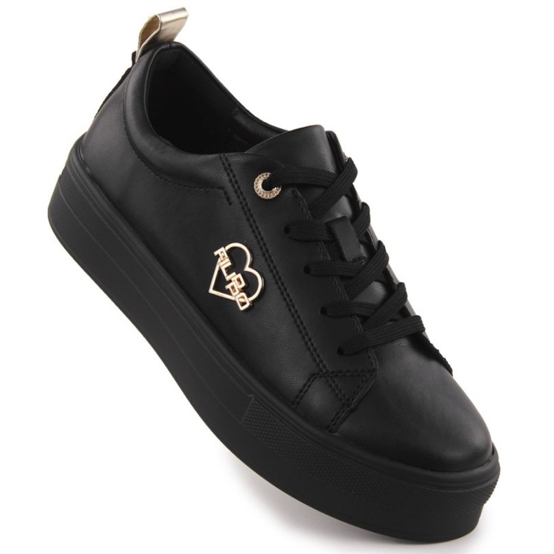 Chaussures sur la plate-forme noire Filippo PAW586B le noir
