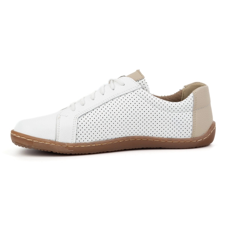 Olivier Chaussures en cuir minimaliste des femmes Modèle perforé aux pieds nus 1243 blanc blanche Olivier Chaussures en cuir minimaliste des femmes Modèle perforé aux pieds nus 1243 blanc blanche