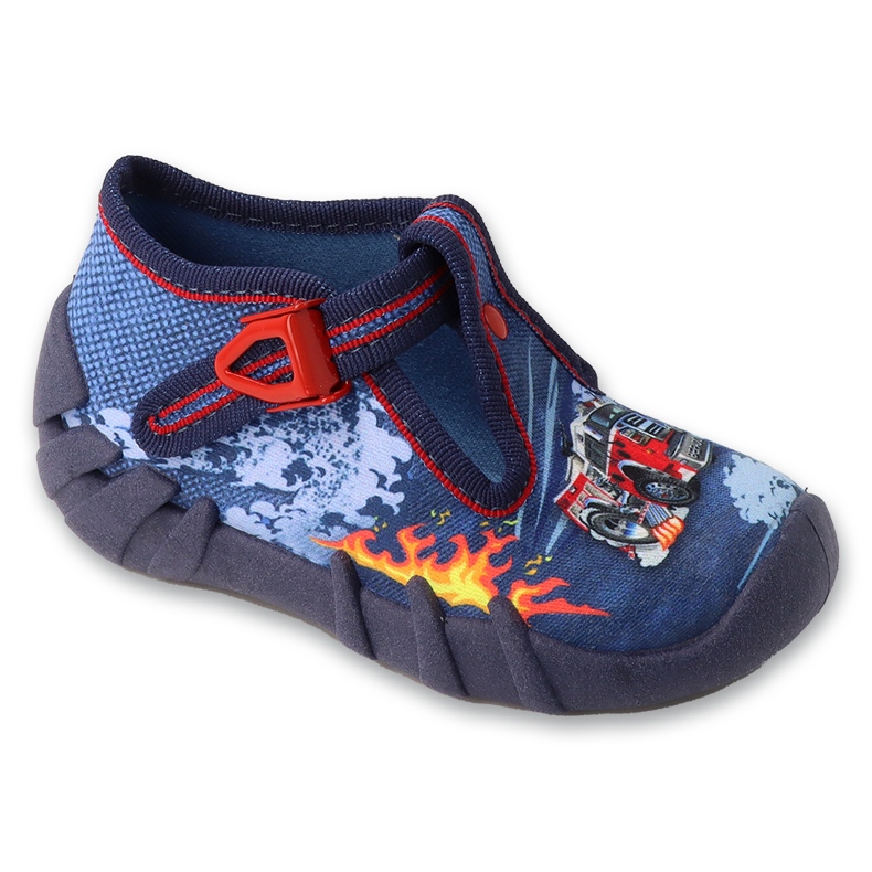 Befado chaussons enfants avec fermoirs 110P511 bleu Befado chaussons enfants avec fermoirs 110P511 bleu