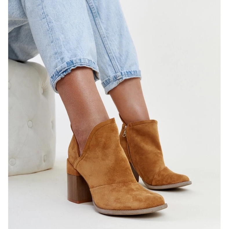 D/CEO Bottines marron avec bloc découpé de Brankka brun