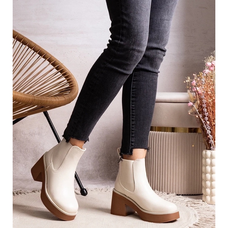 D/CEO Bottines beiges de Lidea