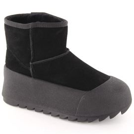 Big Star Bottes de neige sur la grande étoile de la plate-forme INT2023A noir