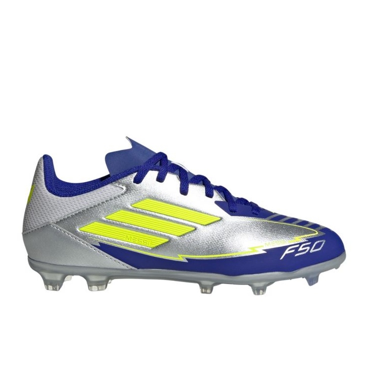Adidas F50 League FG / MG Messi IH0924 Chaussures de football argent