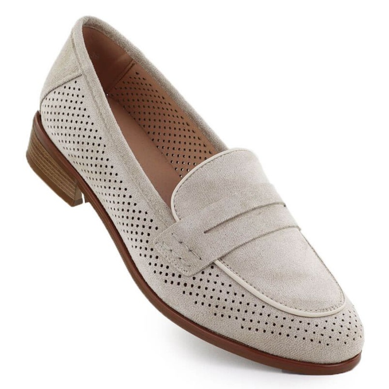Chaussures en daim ouvertes seigneurs potocki sz12585 beige