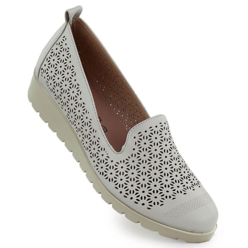M.Daszyński Chaussures à M. Daszyński MR1628-20 dans Flowers gris