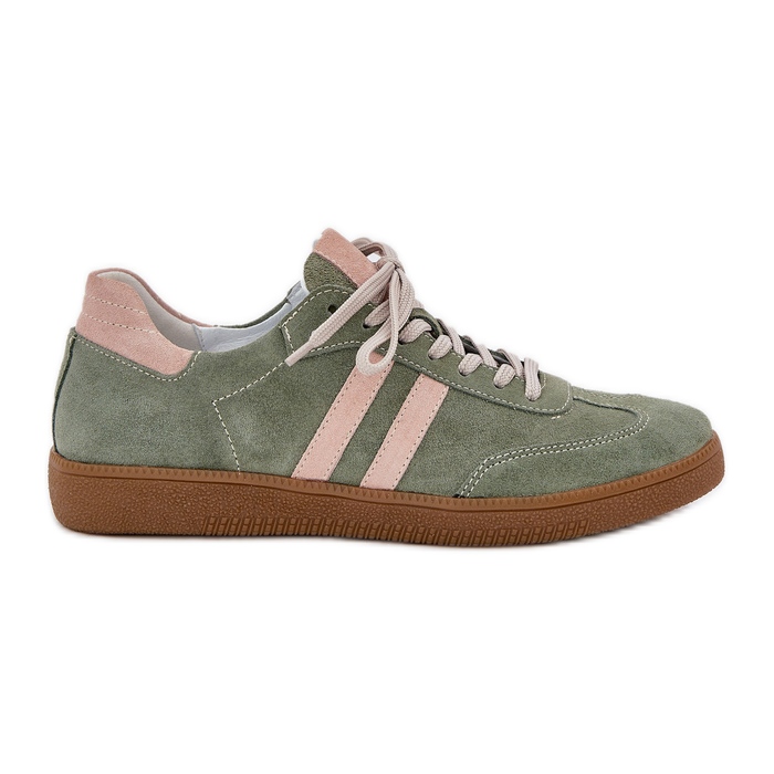 Zazoo N1068 Suede Low Women's Green Sneakers vert Zazoo N1068 Suede Low Women's Green Sneakers vert