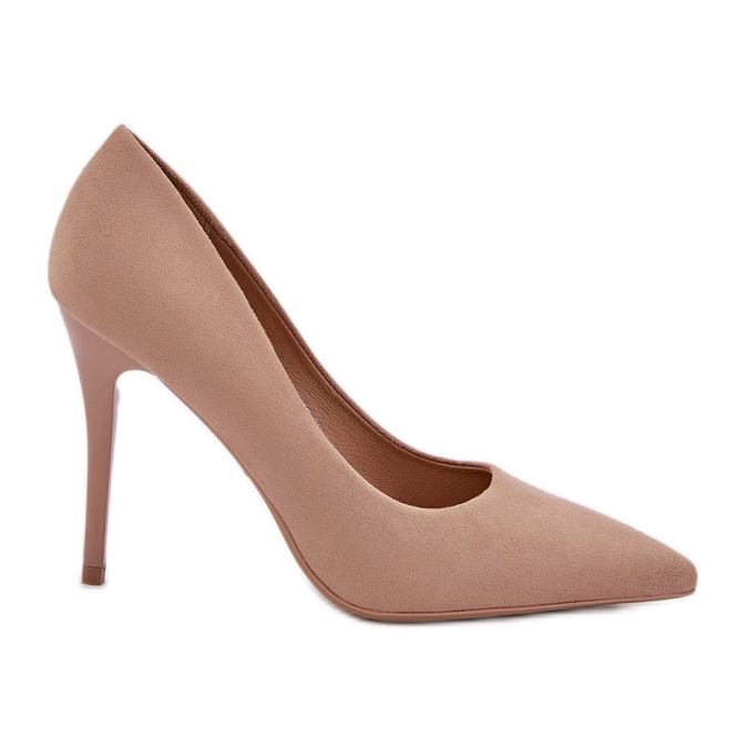 Épingles d'éco en daim classiques beige