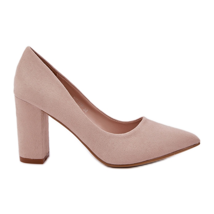 Pompes pour femmes sur le pilier eco -Suede beige