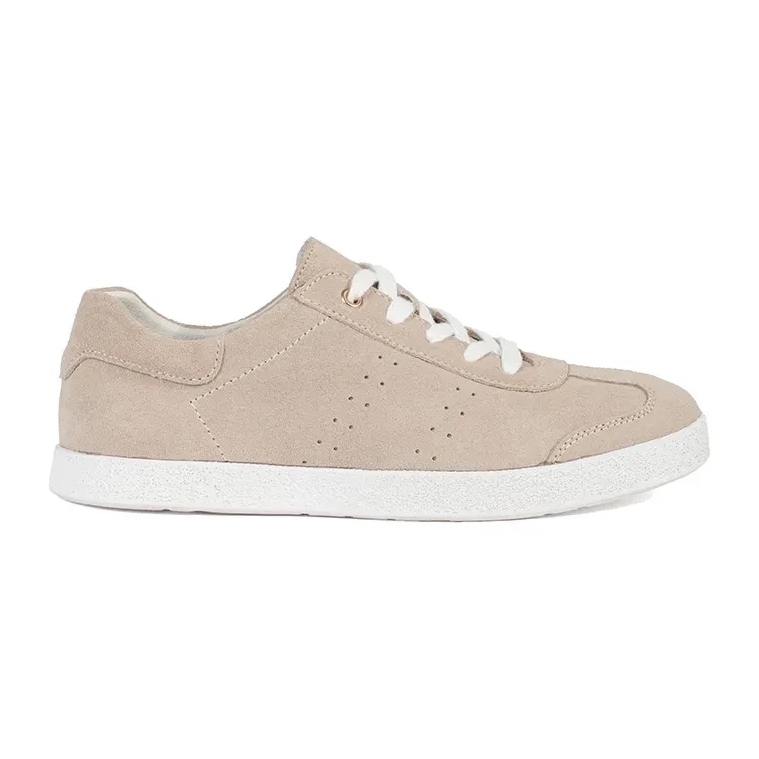 Goodin Baskets pour femmes en cuir beige