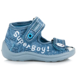 Viggami Chaussures en denim avec velcro bleu Viggami Chaussures en denim avec velcro bleu