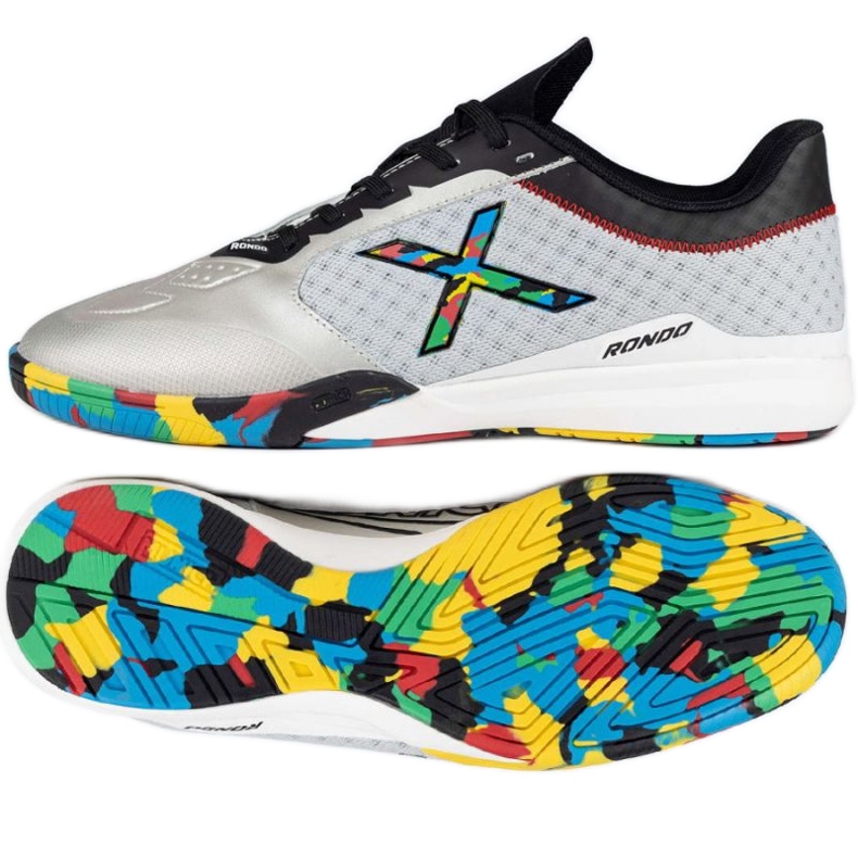 Chaussures de football Munich Rondo Olympix en 4770014 argent Chaussures de football Munich Rondo Olympix en 4770014 argent