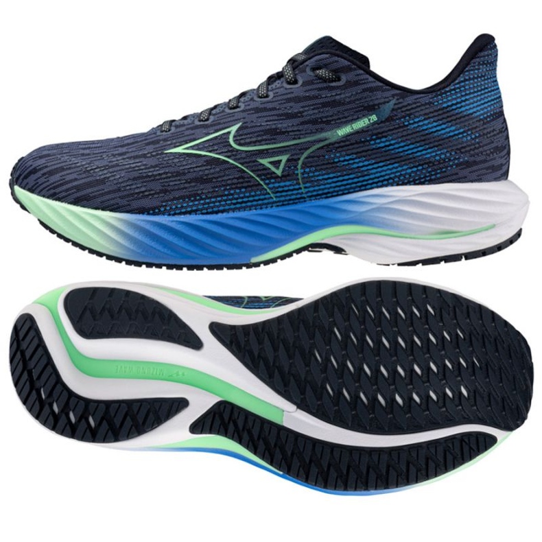 Chaussures de course Mizuno Wave Rider 28 J1GC240351 bleu