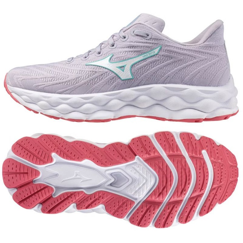Mizuno Wave Sky 8 J1GD240273 Chaussures de course violet